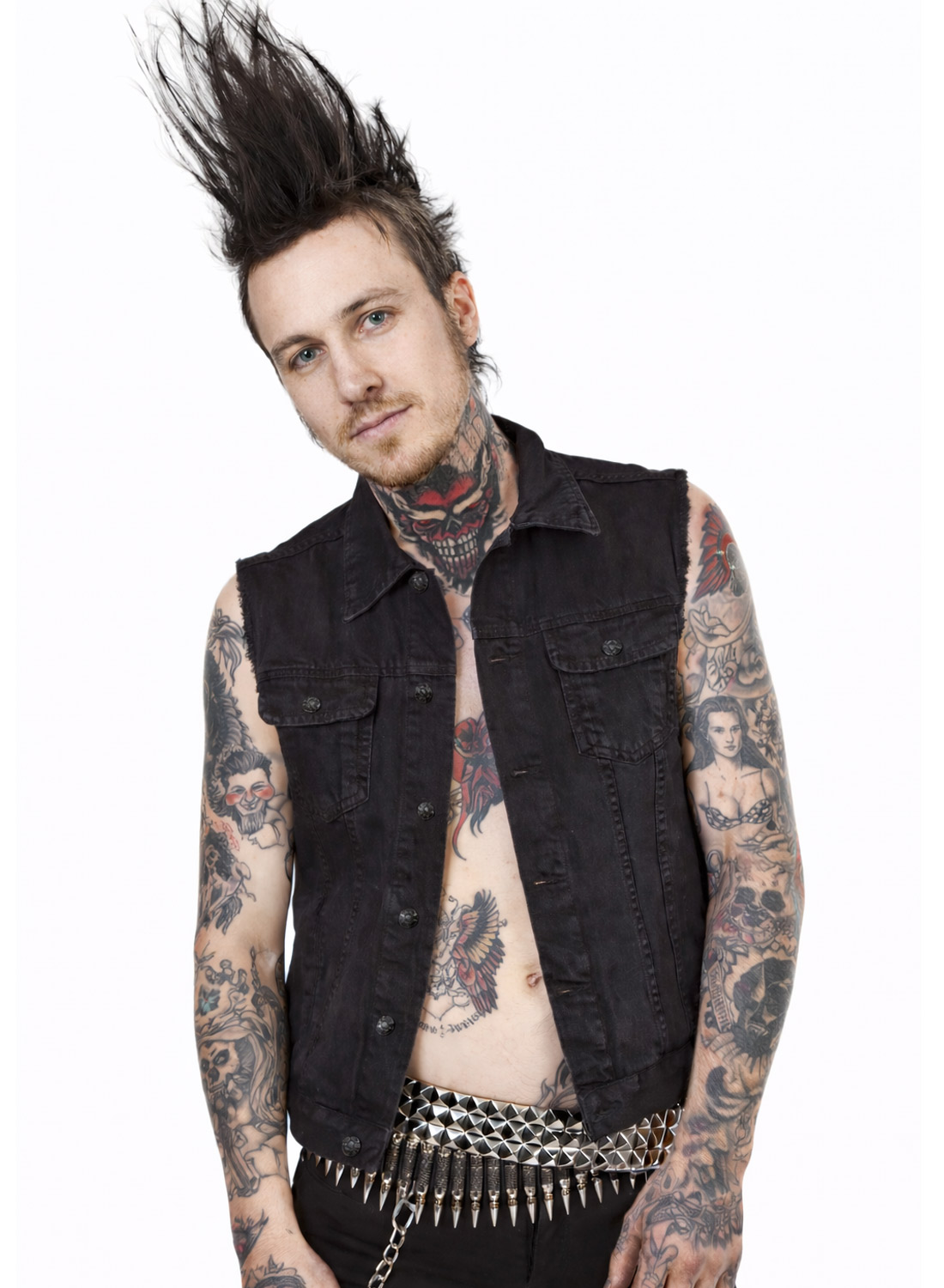 Headbanger Black Denim Vest