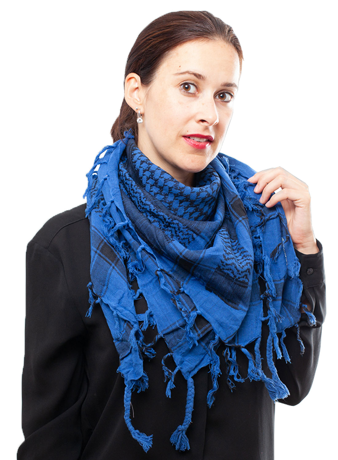 Keffiyeh Blue and Black