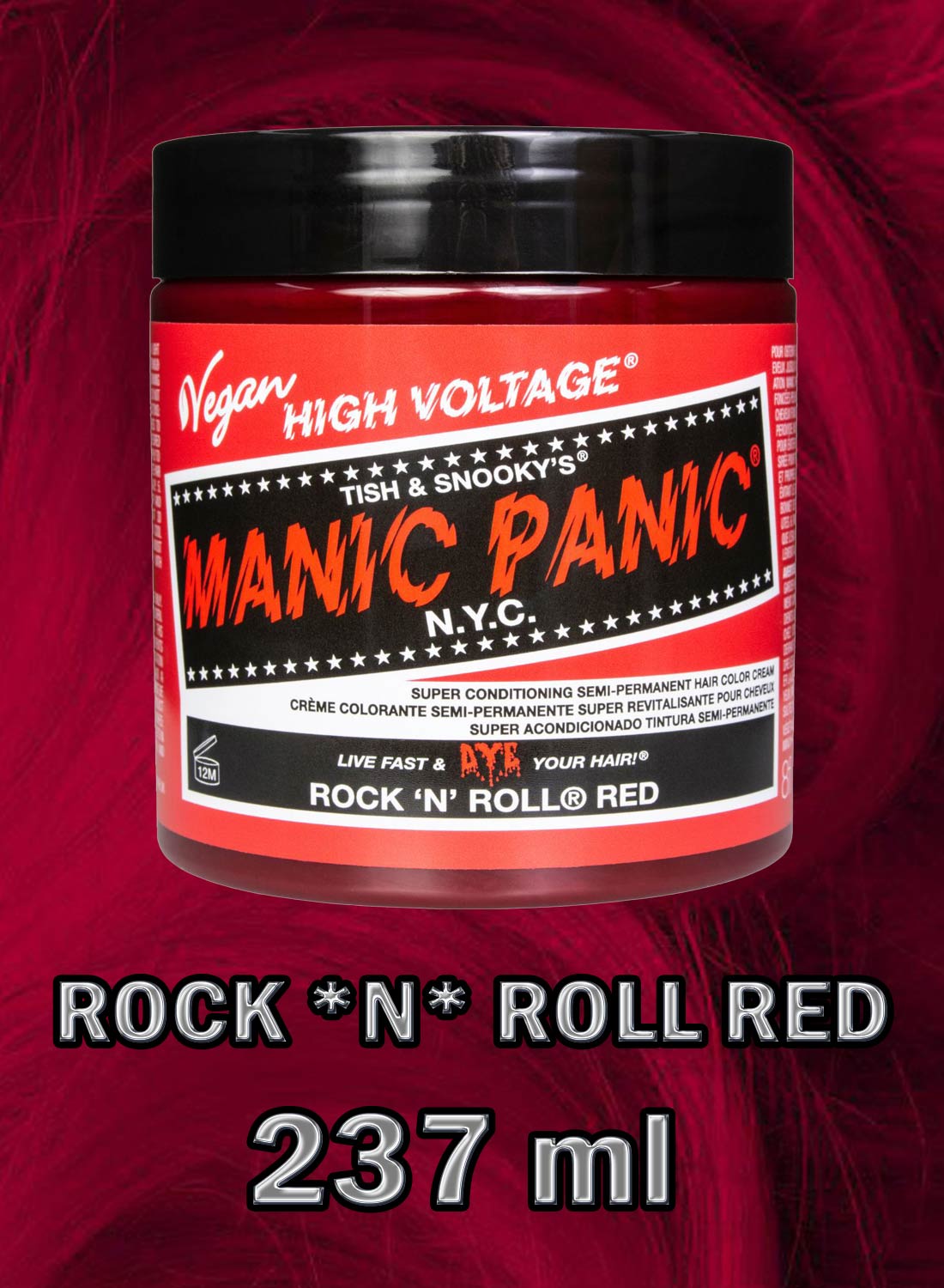 237ml Classic Rock'n'Roll Red