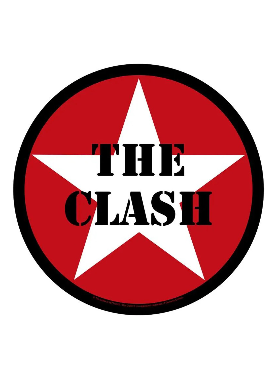 The Clash Star Logo Back Patch