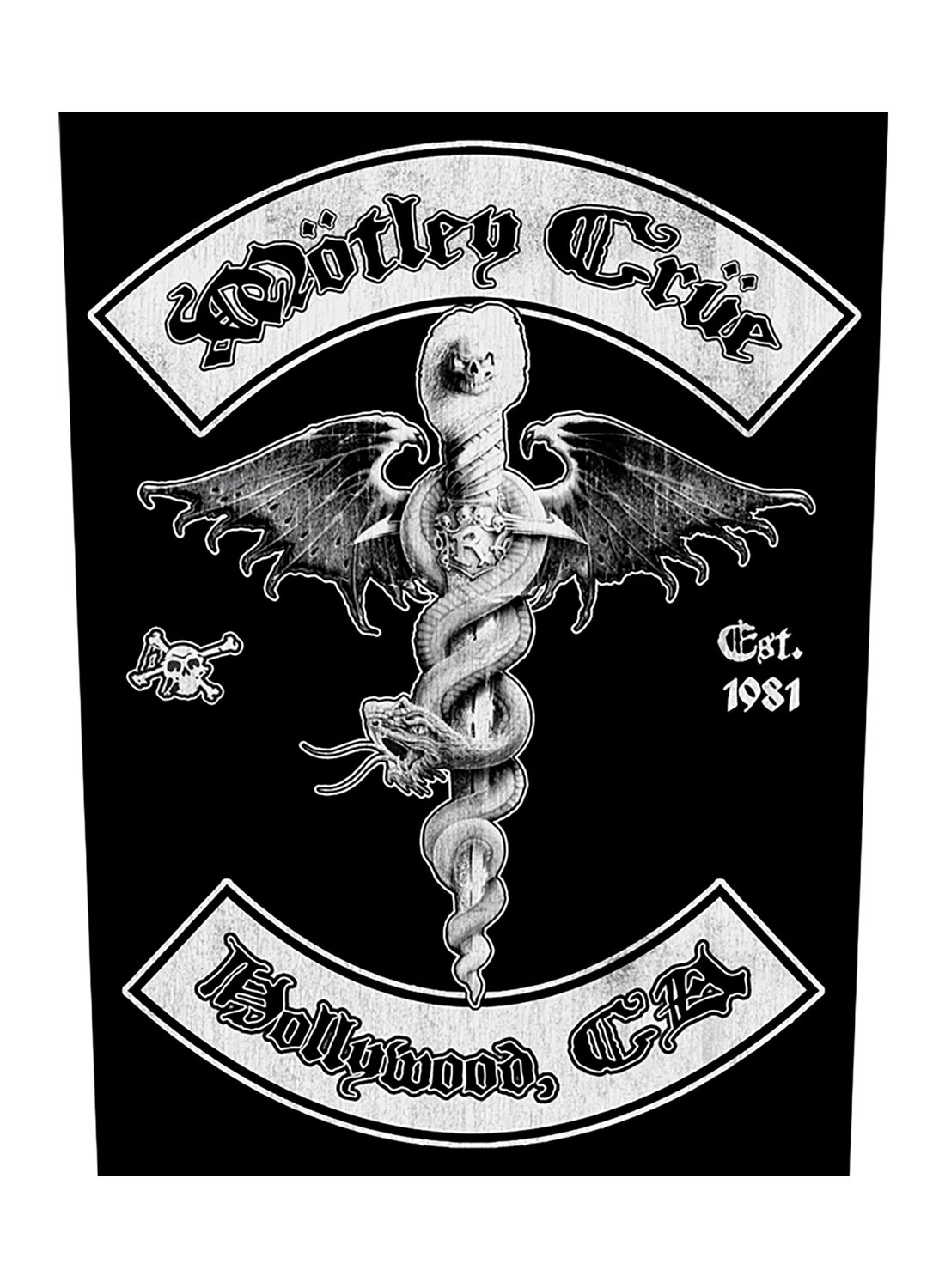 Mötley Crue Hollywood Back Patch