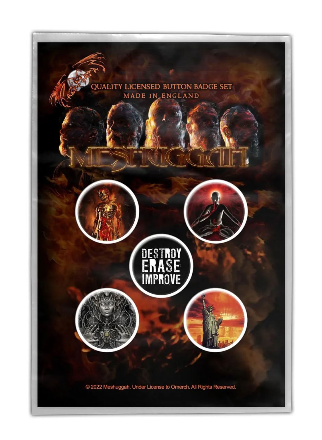 Meshuggah Immutable Badge Pack