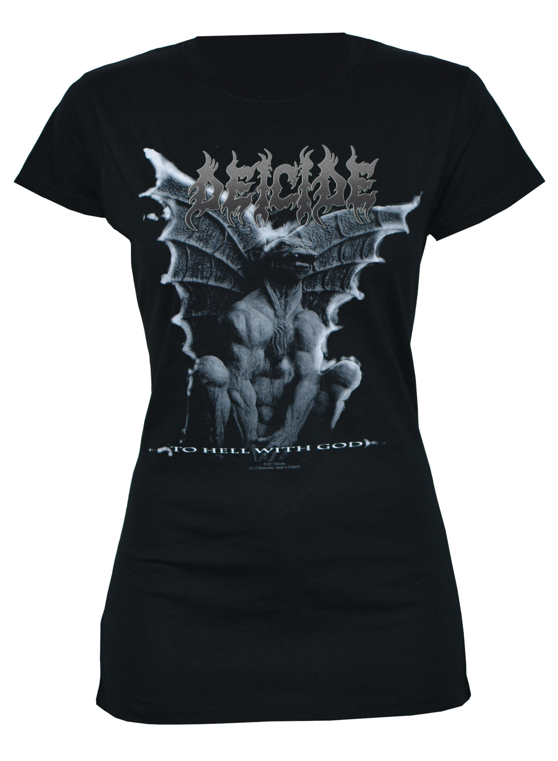 Deicide To Hell With God Gargoyle Girly Top