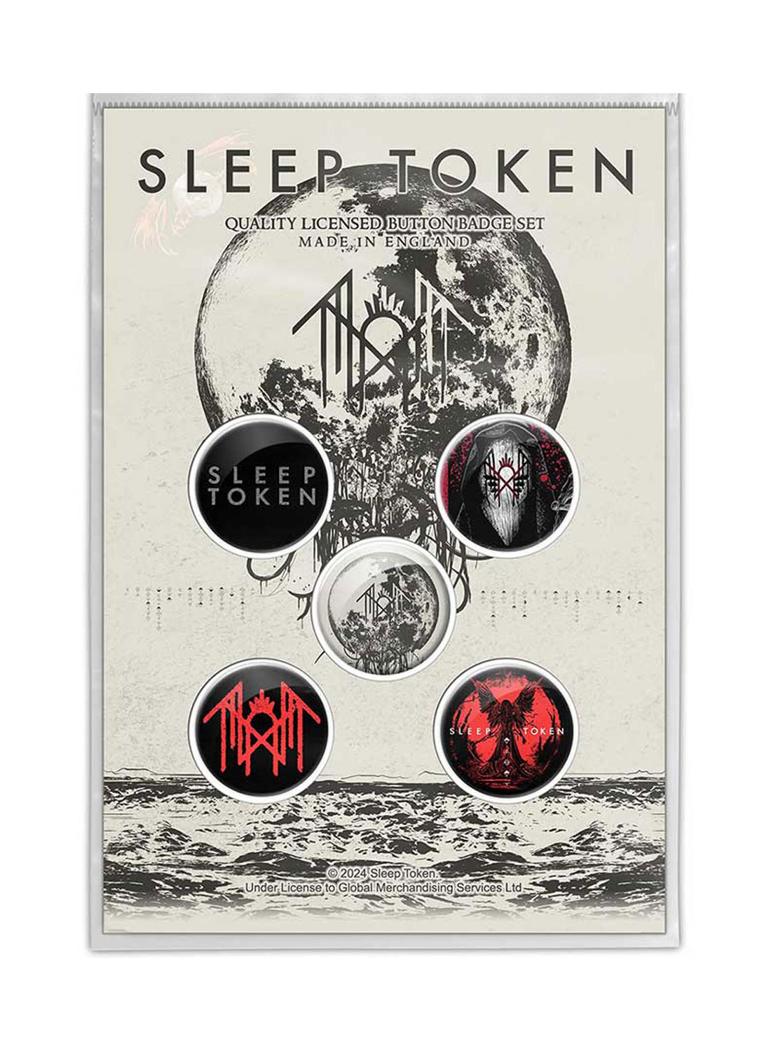 Sleep Token Take Me Back To Eden Badge Pack