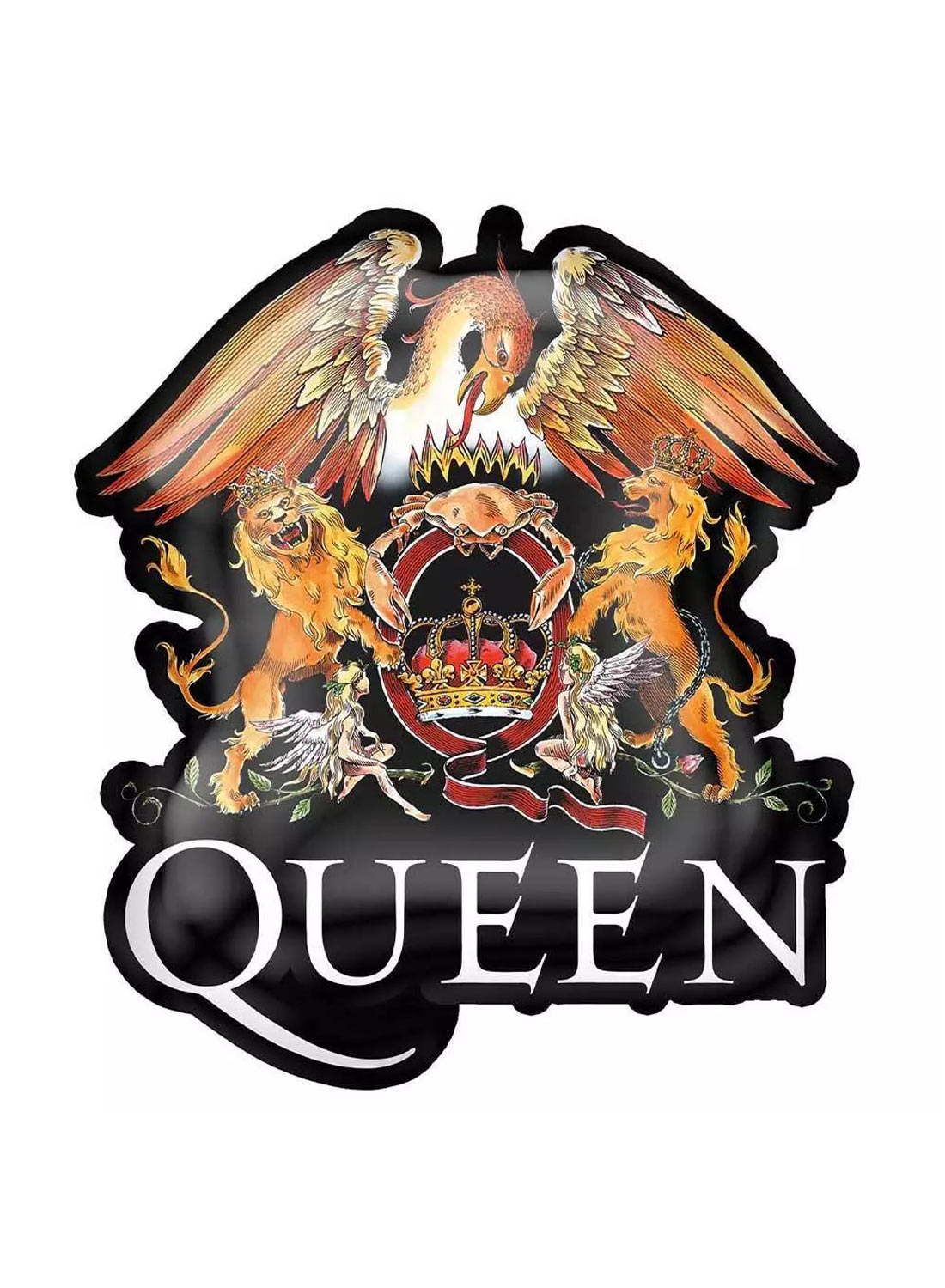 Queen Crest Metal Pin Badge