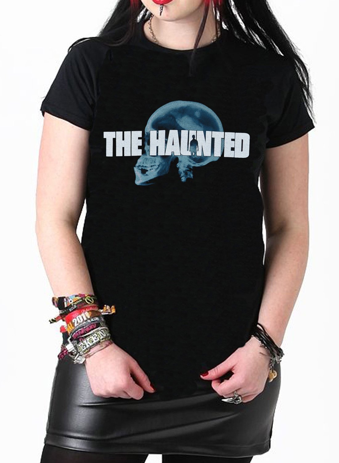The Haunted X-Ray Skull Girly Top