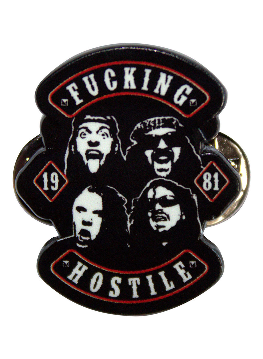 Pantera Fucking Hostile Metal Pin Badge